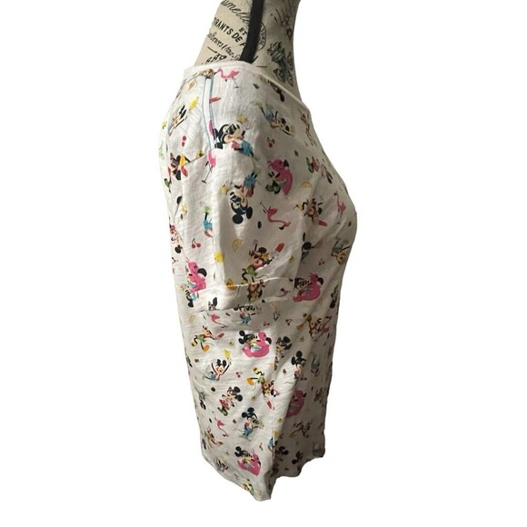 Disney Parks Mickey and Minnie Scoop Neck Shirt Women’s Small Summertime Fun New - Picture 4 of 16